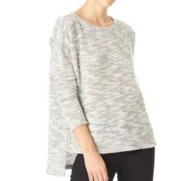 SANCTUARY Easy Street Size X-Small Gray White Marled Knit Sweater Wool Blend - Picture 1 of 7